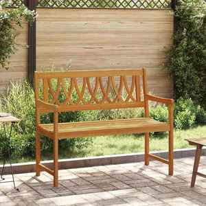 vidaXL Bancă de exterior natural 110 x 55, 5 x 90 cm imagine