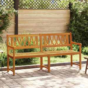 vidaXL Bancă de exterior natural 180 x 55, 5 x 90 cm imagine