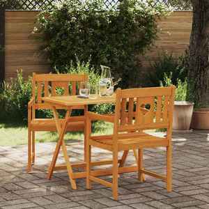 vidaXL Bancă de exterior 2 pcs natural 56 x 55, 5 x 90 cm imagine