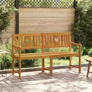 vidaXL Bancă de exterior natural 150 x 55, 5 x 90 cm imagine