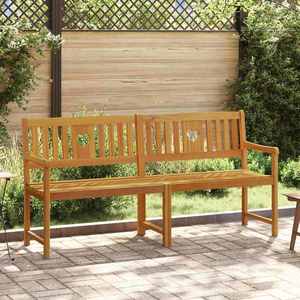 vidaXL Bancă de exterior natural 180 x 55, 5 x 90 cm imagine