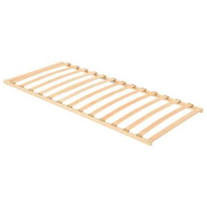 vidaXL Bază cu lamele Maro 90 x 190 cm Lemn de fag masiv imagine