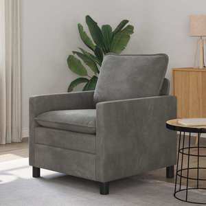 vidaXL Canapea Gri închis 76 x 81 x 87, 5 cm Catifea imagine