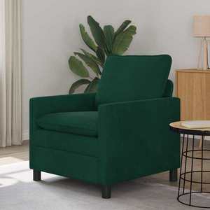 vidaXL Canapea Verde închis 76 x 81 x 87, 5 cm Catifea imagine