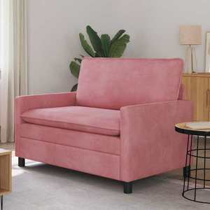vidaXL Canapea Roz 126 x 81 x 87, 5 cm Catifea imagine