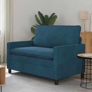 vidaXL Canapea albastru 126 x 81 x 87, 5 cm Catifea imagine