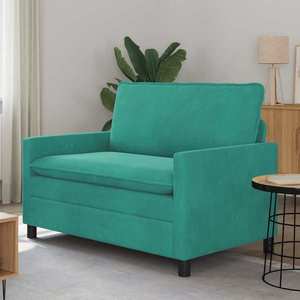 vidaXL Canapea Turcoaz 126 x 81 x 87, 5 cm Catifea imagine