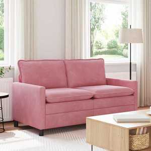 vidaXL Canapea Roz 156 x 81 x 87, 5 cm Catifea imagine