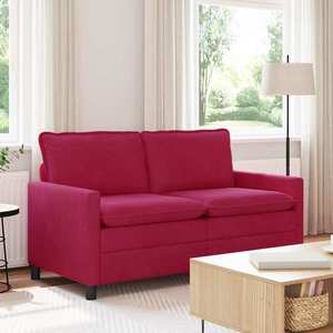 vidaXL Canapea Roșu Vin 156 x 81 x 87, 5 cm Catifea imagine