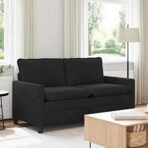 vidaXL Canapea Negru 156 x 81 x 87, 5 cm Catifea imagine