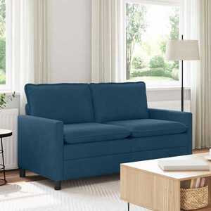 vidaXL Canapea albastru 156 x 81 x 87, 5 cm Catifea imagine