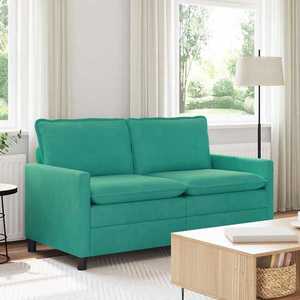 vidaXL Canapea Turcoaz 156 x 81 x 87, 5 cm Catifea imagine