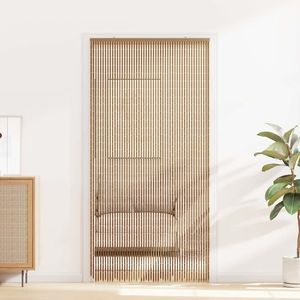 vidaXL Cortină pentru ușa de insecte multicolor 100 x 200 cm Bambus imagine