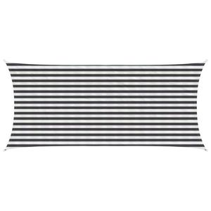 vidaXL Pânză de umbră Antracit și Alb 2 x 4, 5 m HDPE imagine