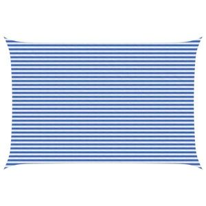 vidaXL Pânză de umbră Albastru și Alb 4 x 7 m HDPE imagine