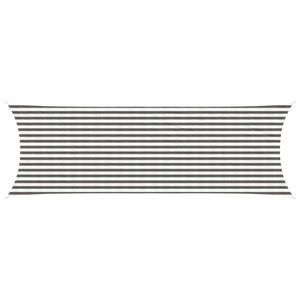 vidaXL Pânză de umbră Gri deschis și alb. 2 x 6 m HDPE imagine
