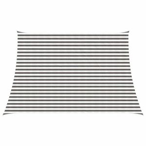 vidaXL Pânză de umbră Gri deschis și alb. 3 / 4 x 3 m HDPE imagine