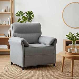 vidaXL Canapea 100% poliester, cadru din metal, MDF, placaj imagine