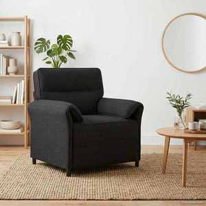 vidaXL Canapea 100% poliester, cadru din metal, MDF, placaj imagine