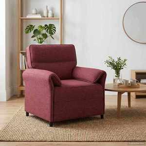 vidaXL Canapea 100% poliester, cadru din metal, MDF, placaj imagine