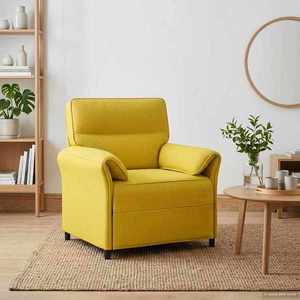 vidaXL Canapea 100% poliester, cadru din metal, MDF, placaj imagine