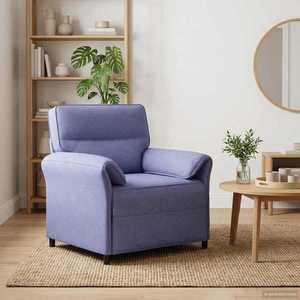 vidaXL Canapea 100% poliester, cadru din metal, MDF, placaj imagine