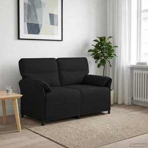 vidaXL Canapea 100% poliester, cadru din metal, MDF, placaj imagine