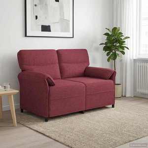 vidaXL Canapea 100% poliester, cadru din metal, MDF, placaj imagine