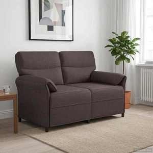vidaXL Canapea 100% poliester, cadru din metal, MDF, placaj imagine