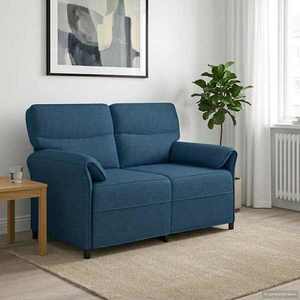 vidaXL Canapea 100% poliester, cadru din metal, MDF, placaj imagine