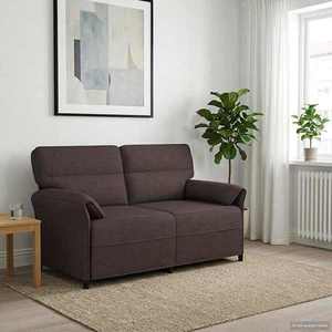 vidaXL Canapea 100% poliester, cadru din metal, MDF, placaj imagine