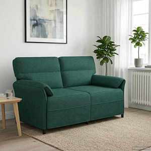 vidaXL Canapea 100% poliester, cadru din metal, MDF, placaj imagine