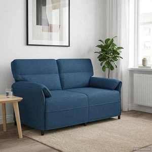 vidaXL Canapea 100% poliester, cadru din metal, MDF, placaj imagine