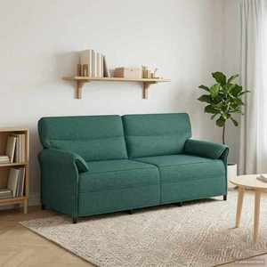 vidaXL Canapea 100% poliester, cadru din metal, MDF, placaj imagine