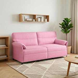 vidaXL Canapea 100% poliester, cadru din metal, MDF, placaj imagine