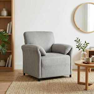 vidaXL Sofa cu un loc Gri deschis 88 x 83 x 95 cm Catifea imagine