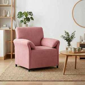 vidaXL Sofa cu un loc Roz 88 x 83 x 95 cm Catifea imagine