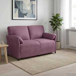 vidaXL Canapea cu 2 locuri Violet 158 x 83 x 95 cm Catifea imagine