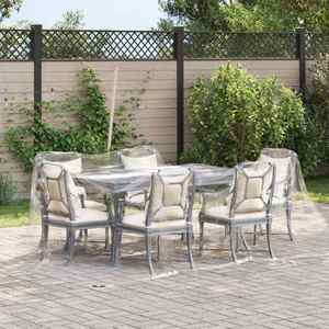 vidaXL Prelată 350 gsm Transparent 5 × 3, 5 m PVC imagine