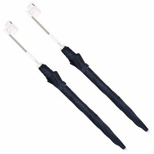 vidaXL Umbrelă cu clemă 2 pcs Albastru marin Ø 105 x 86 cm imagine