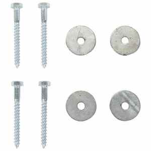 vidaXL Ancoră de Pământ 4 pcs Argintiu Ø10 x 60 cm Metal Galvanizat imagine