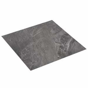 vidaXL Plăci de pardoseală autoadezive 30, 5 x 30, 5 cm 20 pcs PVC Negru imagine