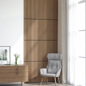 vidaXL Panouri de perete 8 pcs natural 60, 5 x 60 cm imagine