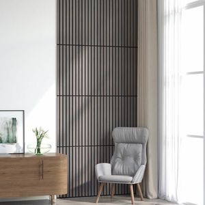vidaXL Panouri de perete 8 pcs Gri 60, 5 x 60 cm imagine