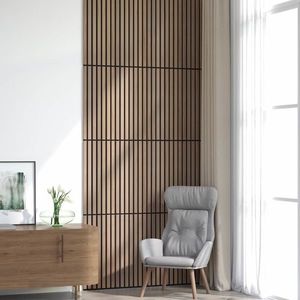 vidaXL Panouri de perete 8 pcs Maro 60, 5 x 60 cm imagine