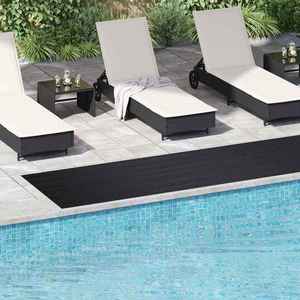 vidaXL Mat pentru Podea Negru 1 x 5 m Cauciuc imagine