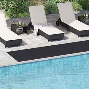 vidaXL Mat pentru Podea Negru 1 x 5 m Cauciuc imagine