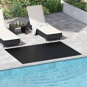 vidaXL Mat pentru Podea Negru 1, 5 x 2 m Cauciuc imagine