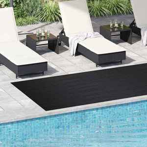 vidaXL Mat pentru Podea Negru 1, 5 x 4 m Cauciuc imagine
