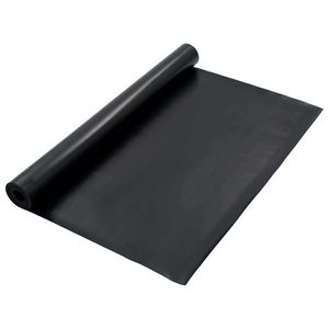 vidaXL Mat pentru Podea Negru 1, 2 x 5 m Cauciuc imagine